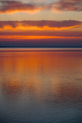 Obraz premium Sunrise over Lake Balaton from the Tihany Peninsula, Hungary