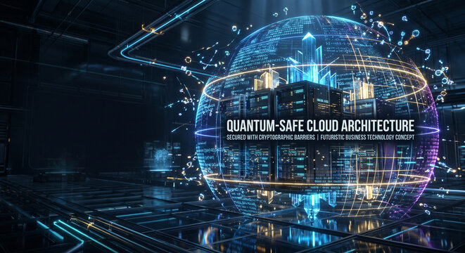 Futuristic Business Cloud Protected by Quantum Encryption Technology