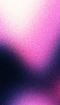 Dark abstract background with bright pink and purple gradient and grainy texture.