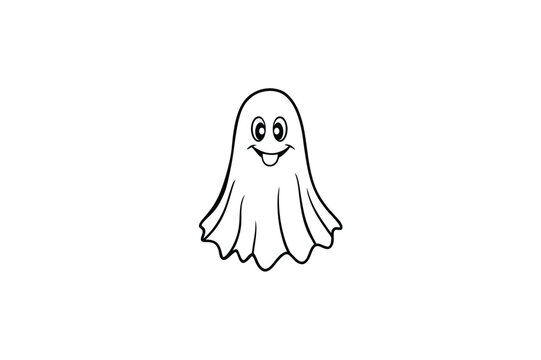 vector illustration of a ghost