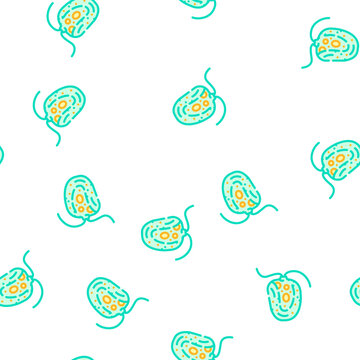 chlamydomonas reinhardtii seaweed vector seamless pattern chlamydomonas reinhardtii seaweed sign illustration