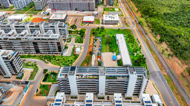 High-end luxury residential buildings for high-net-worth individuals, currently in the final stages of construction, at SQSW 500. Southwest Neighboorhood, Bras&iacute;lia, Brazil, 2025