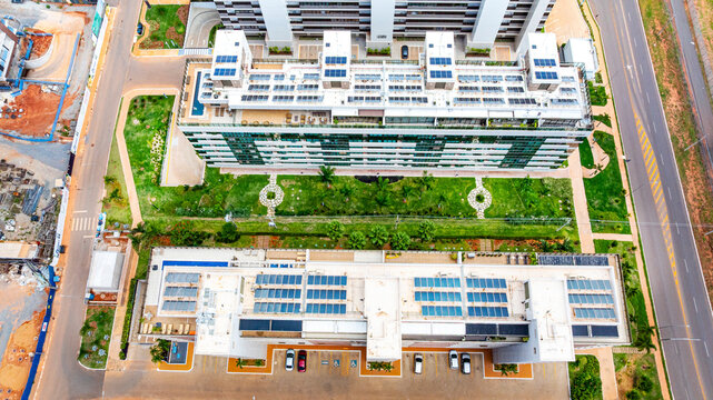 High-end luxury residential buildings for high-net-worth individuals, currently in the final stages of construction, at SQSW 500. Southwest Neighboorhood, Bras&iacute;lia, Brazil, 2025