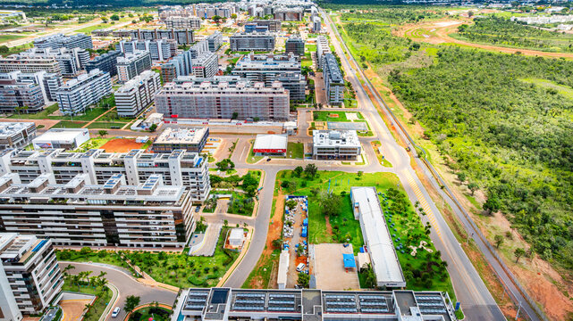 High-end luxury residential buildings for high-net-worth individuals, currently in the final stages of construction, at SQSW 500. Southwest Neighboorhood, Bras&iacute;lia, Brazil, 2025