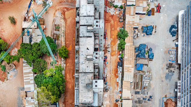 High-end luxury residential buildings for high-net-worth individuals, currently in the final stages of construction, at SQSW 500. Southwest Neighboorhood, Bras&iacute;lia, Brazil, 2025