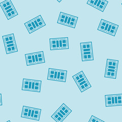 Fototapeta premium badminton court glyph vector seamless pattern. badminton court thin illustration