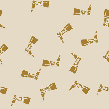 bandaged foot fracture injury glyph vector seamless pattern. bandaged foot fracture injury thin illustration