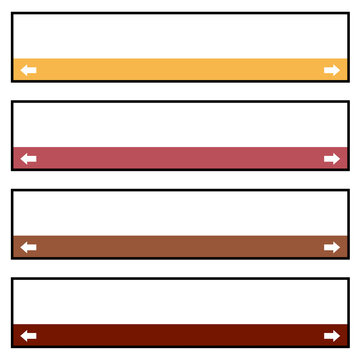 駅名標セット 2 （交通 / 鉄道 / 秋色） 横長 / Railway Station Signboard Color Variation Set