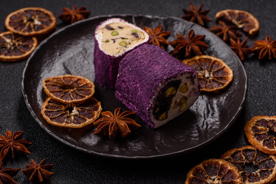 Turkish delight or lokum is a traditional Eastern sweet made with nuts. Turkish delight, lokum
