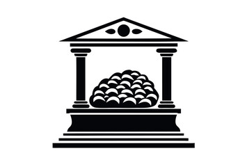 Golden Fleece Sacred Shrine Silhouette © Maptahul