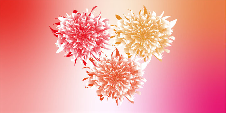 Abstract background featuring three vibrant starburst shapes with glowing light rays on a soft pink and orange gradient