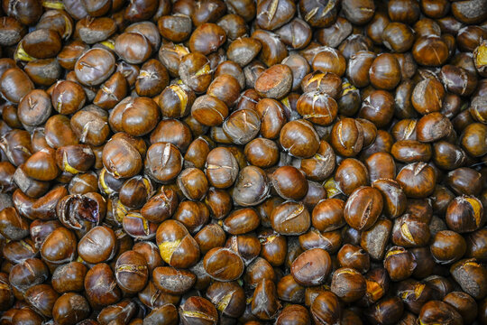 Close-up of chestnuts