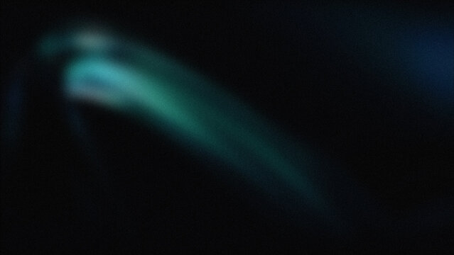 Glowing green bacteria or mold close up on dark surface