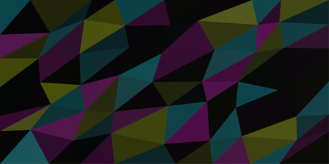 Obraz premium Abstract dark geometric triangle pattern background