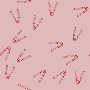 hand expander fitness tool glyph vector seamless pattern. hand expander fitness tool thin illustration