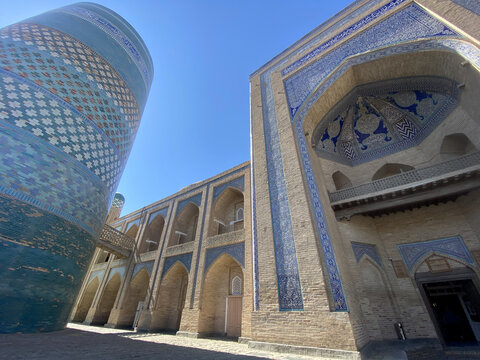 Le minaret Kalta Minor &agrave; Khiva, Ouzb&eacute;kistan