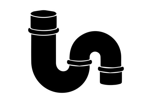 Drain Pipe Silhouette Icon