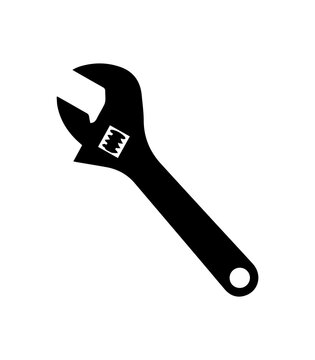 Adjustable Wrench Silhouette