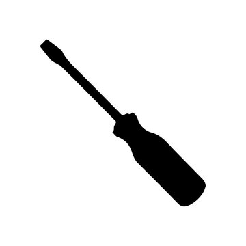 Flat Screwdriver Silhouette