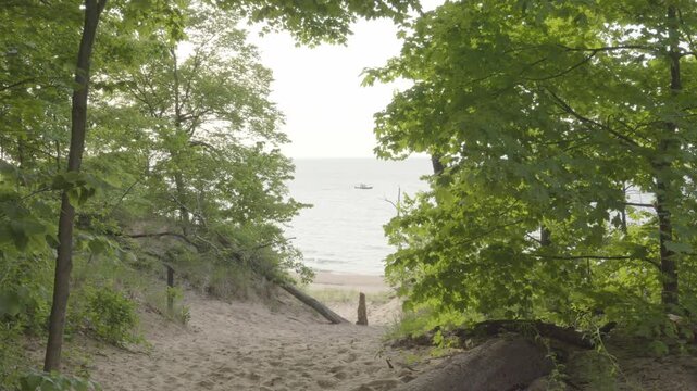 Scenic landscapes at Indiana Dunes National Park