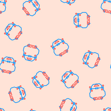 orthodontic headgear orthodontist vector seamless pattern orthodontic headgear orthodontist sign illustration