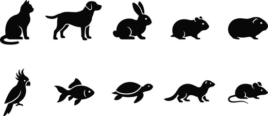 set of animals silhouettes © Fayek
