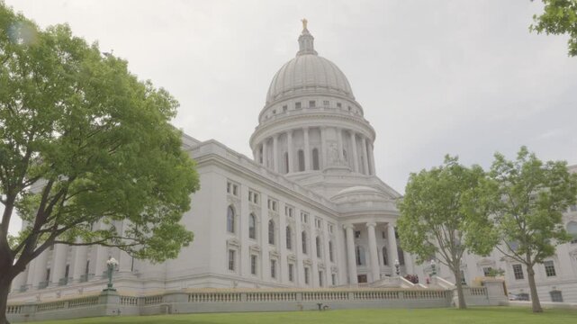 Wisconsin State Capitol building in downtown Madison, Wisconsin