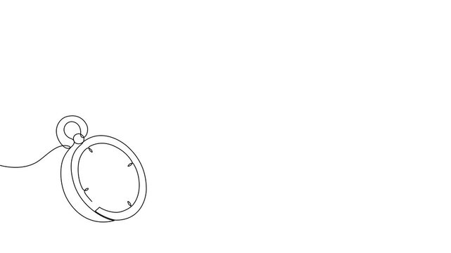 Continuous line compass illustration for adventure and travel concepts. Hand-drawn navigational icon with minimalist outline style perfect for journey maps and camping guides.