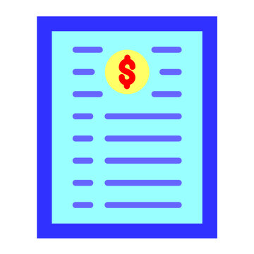 Price List Vector Design Icon Style