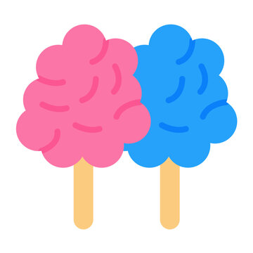Cotton Candy Vector Design Icon Style