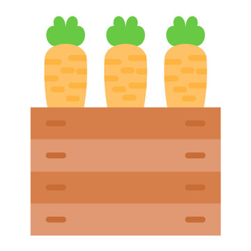 Carrots Vector Design Icon Style