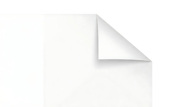 Premium flat vector illustration of a single folded paper corner