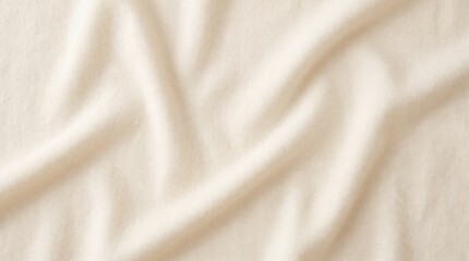 Fototapeta premium Soft Off-White Cashmere Wool Knit Fabric Texture with Delicate Folds