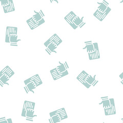 Fototapeta premium review with dislike glyph vector seamless pattern. review with dislike signthin illustration