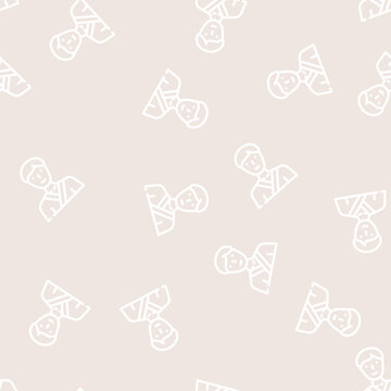 judo, sambo or karate sportsman line seamless pattern judo, sambo or karate sportsman thin line illustration