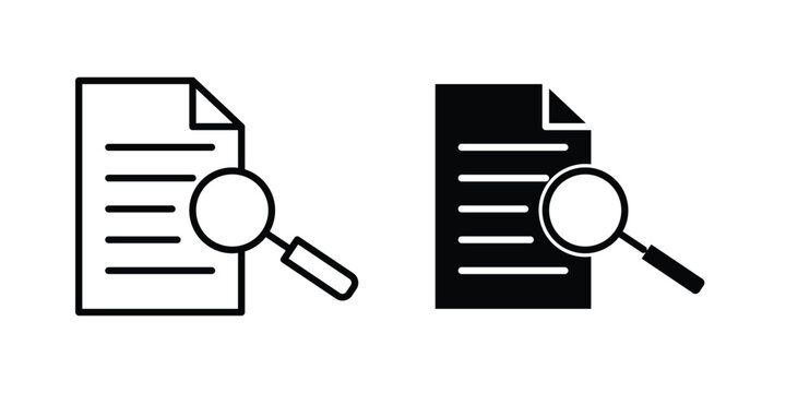Case studies icon flat pictograms series