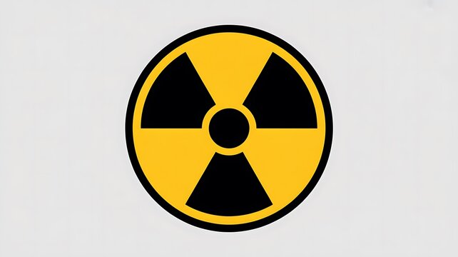 Black and yellow radiation warning symbol