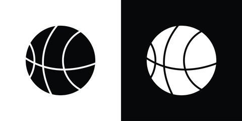 Basketball icon thin line pictogram bundle © ramsey