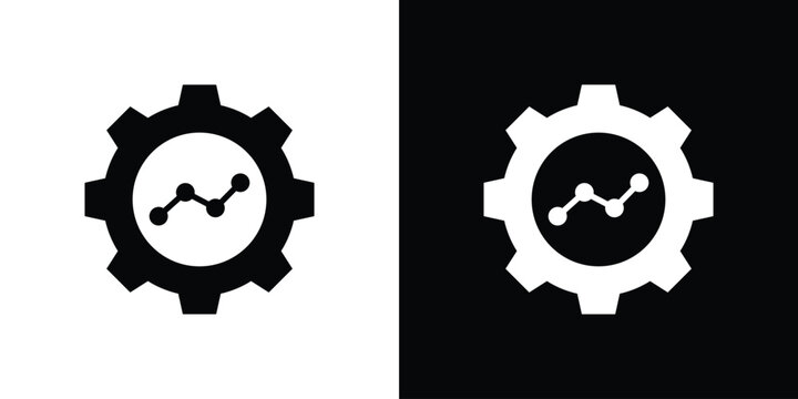 Business development icon thin line pictogram bundle