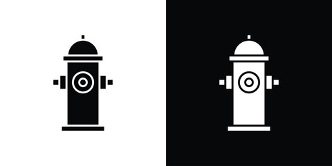 Fire hydrant icon thin line pictogram bundle © ramsey