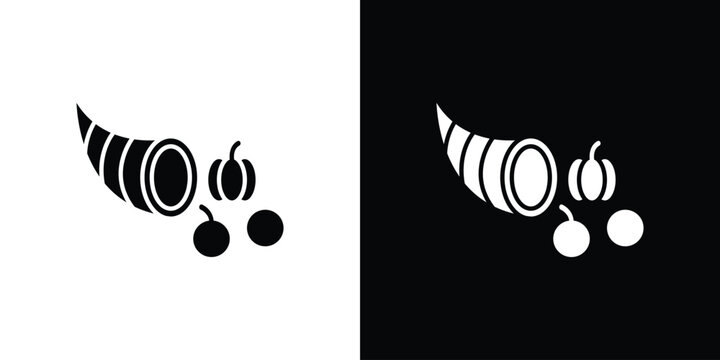 Cornucopia icon minimal art series