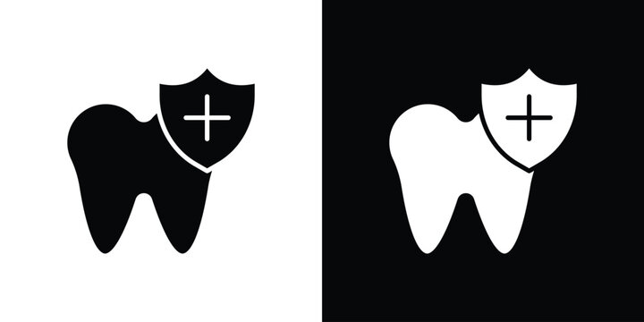 Dental insurance icon minimal art series