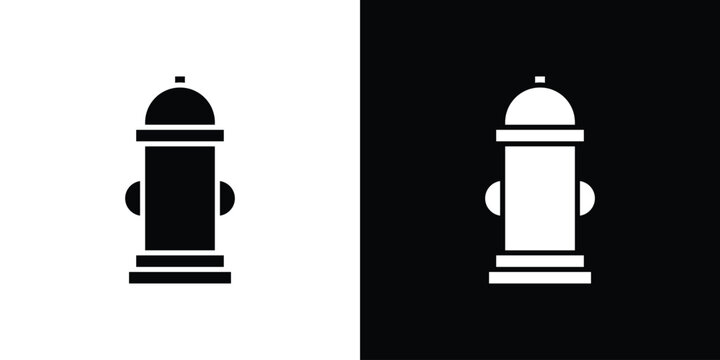 Fire hydrant icon minimal art series