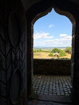 Blick aus der Burg G&uuml;ssing, Burgenland