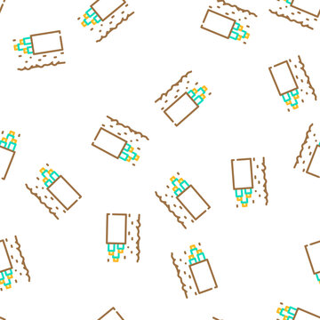 underground cable vector seamless pattern underground cable sign illustration