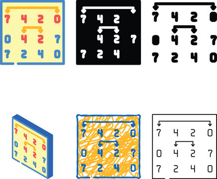 selection sort algorithm color icon vector. selection sort algorithm sign. isolated symbol simplified illustration