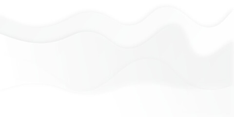 Fototapeta premium Abstract white and light gray wave modern soft luxury texture with smooth flowing curves, subtle gradient layers and clean vector background illustration for elegant website banner and web design.