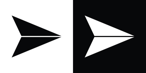 Obraz premium Send icon line art pictogram pack