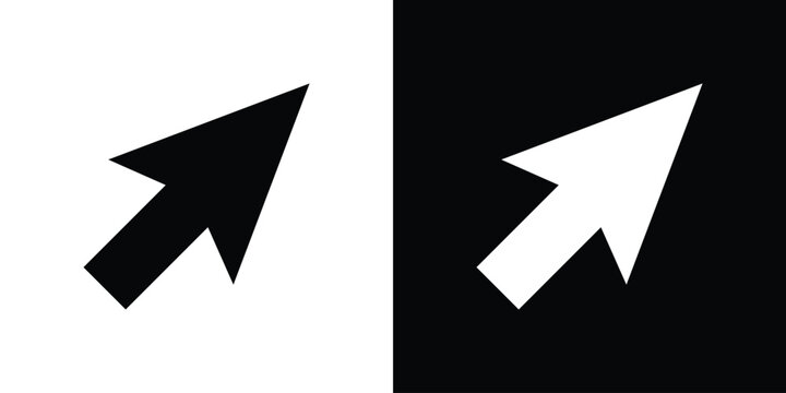 Cursor arrow icon line art pictogram pack