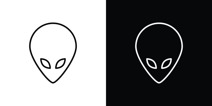 Alien icon vector illustrations kit